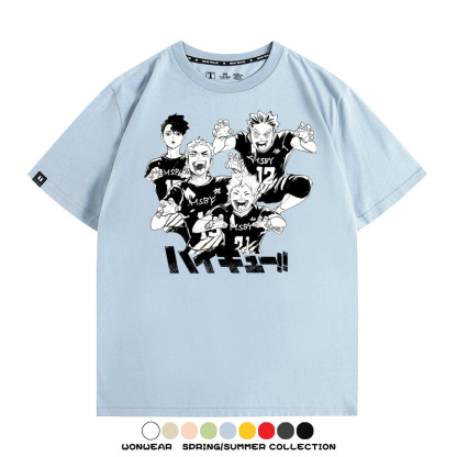 排球少年動漫周邊短袖T恤