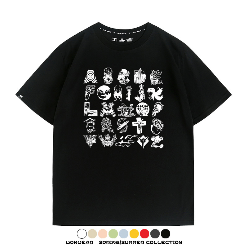 米山舞EVA聯名真希波同款短袖動漫二次元青少年男百搭夏季純棉T恤