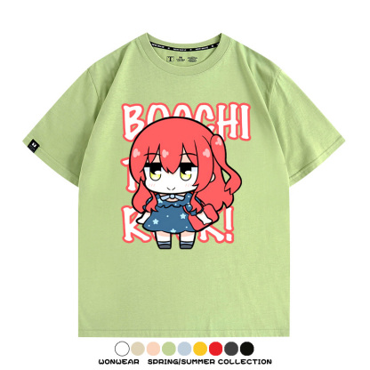 Q版孤獨搖滾 親子情侶裝寬鬆短袖T