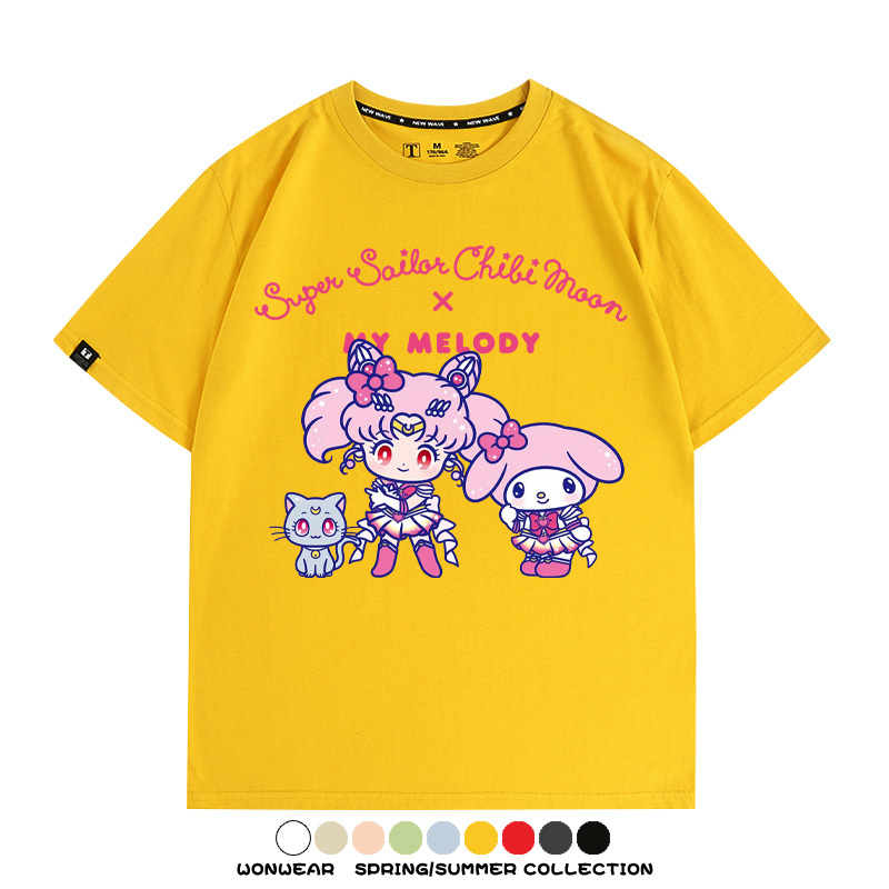 美少女戰士聯名三麗鷗周邊短袖T恤