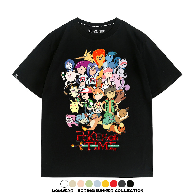 精靈寶可夢神奇寶貝動漫周邊短袖T恤