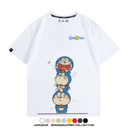 哆啦A夢聯名 親子情侶裝寬鬆短袖T