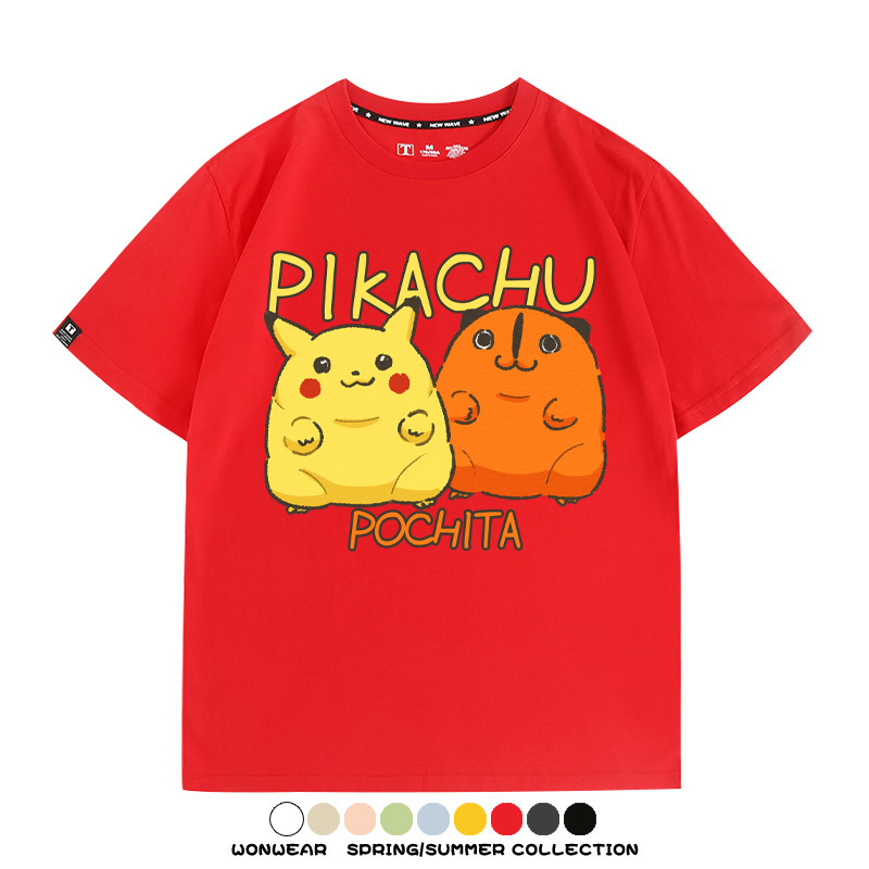 寶可夢聯名鏈鋸人周邊短袖T恤