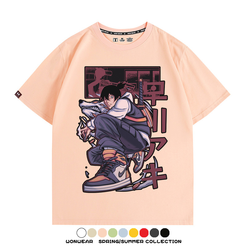 鏈鋸人早川楓聯名 親子情侶裝寬鬆短袖T