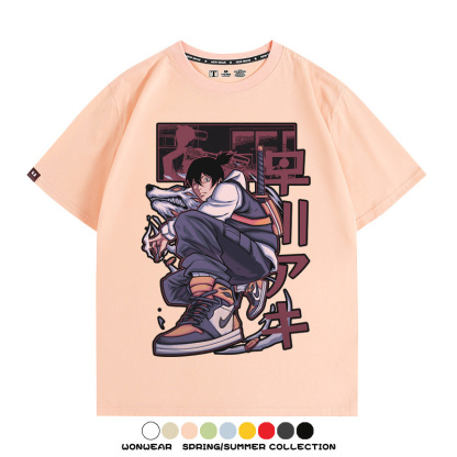 鏈鋸人早川楓聯名 親子情侶裝寬鬆短袖T