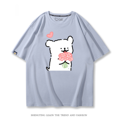 線條小狗 2024親子情侶男女同款 T恤