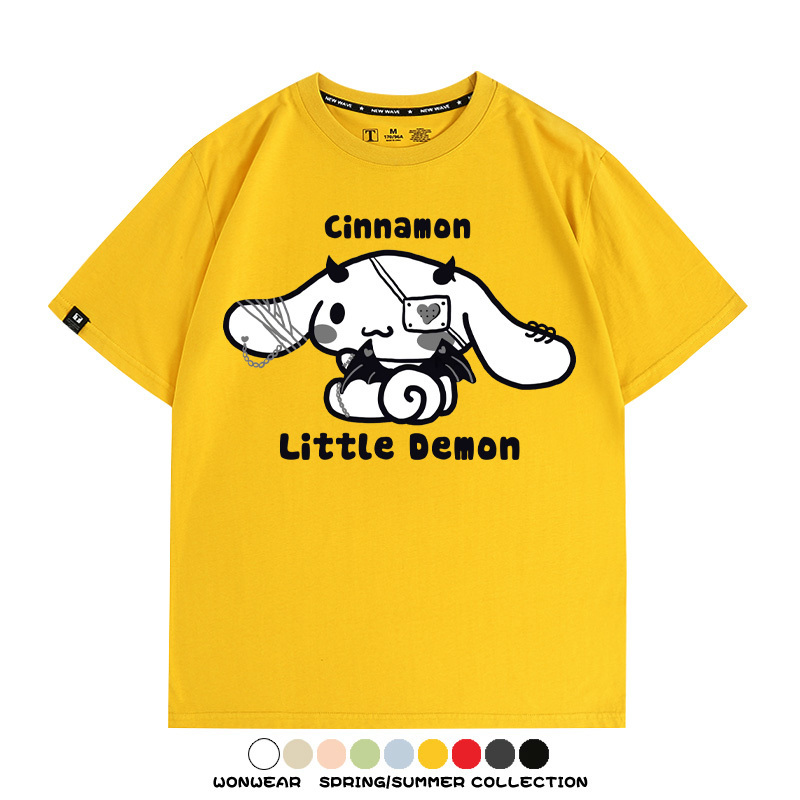 三麗鷗玉桂狗潮牌周邊短袖T恤