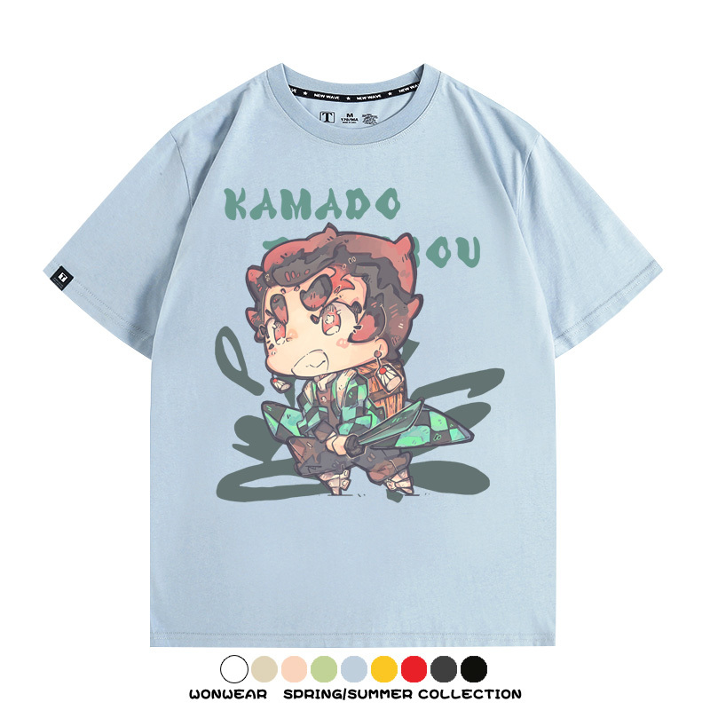 Q版鬼滅之刃動漫周邊短袖T恤