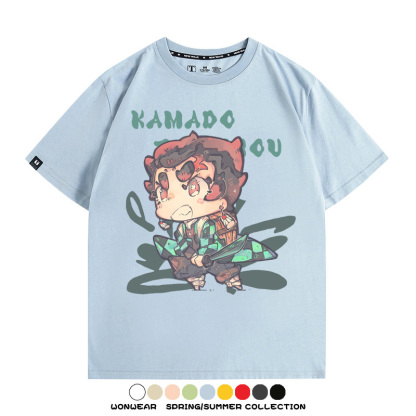 Q版鬼滅之刃動漫周邊短袖T恤