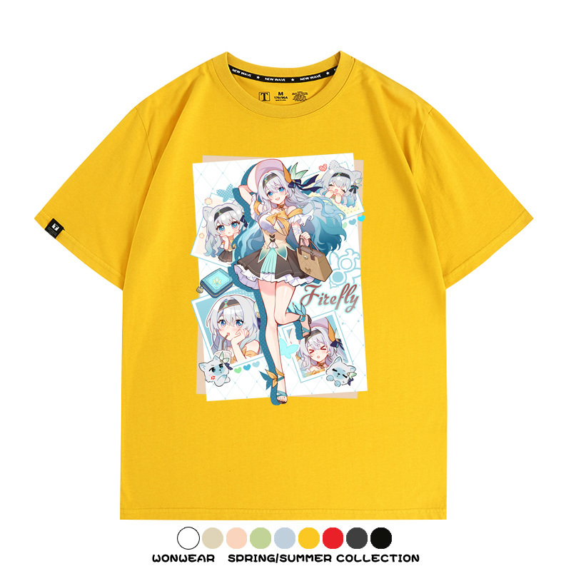 崩壞:星穹鐵道流螢遊戲周邊短袖T恤