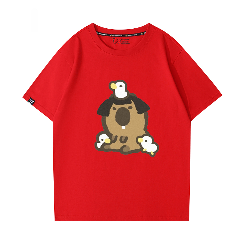 卡皮巴拉 2024親子情侶男女同款 T恤
