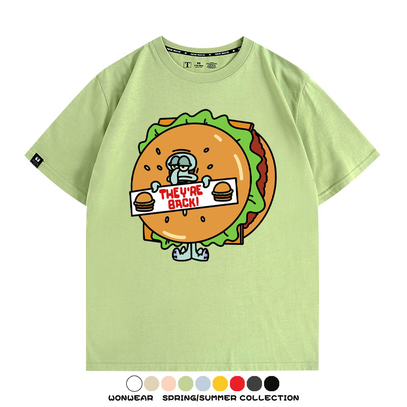 海綿寶寶惡搞動漫周邊短袖T恤