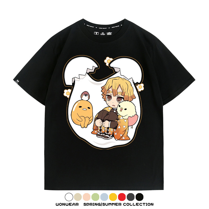 鬼滅之刃聯名三麗鷗 親子情侶裝寬鬆短袖T