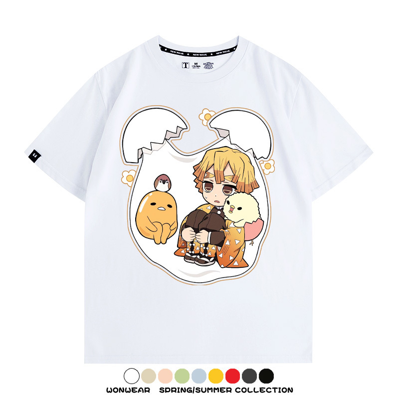 鬼滅之刃聯名三麗鷗 親子情侶裝寬鬆短袖T