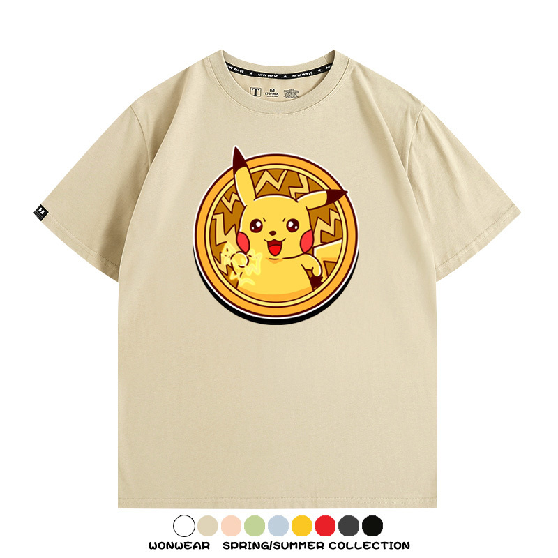 寶可夢卡通可愛頭像合集 親子情侶寬鬆短袖T