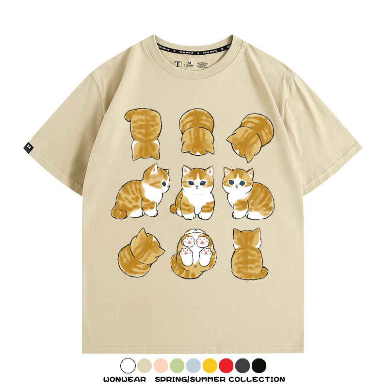 貓福珊迪可愛萌寵周邊短袖T恤