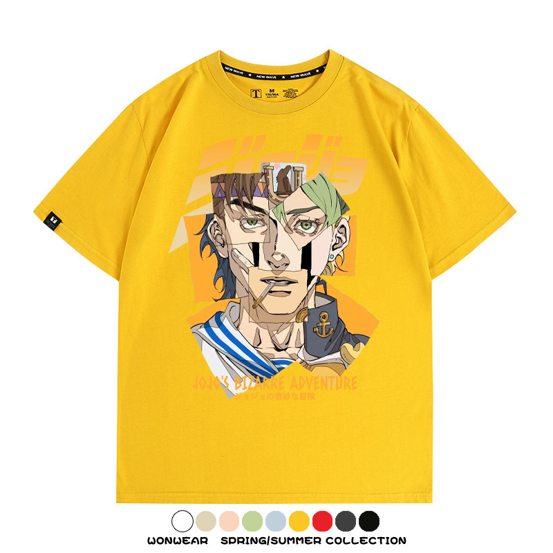 JOJO的奇妙冒險聯名 親子情侶裝寬鬆短袖T