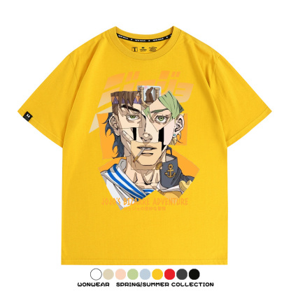 JOJO的奇妙冒險聯名 親子情侶裝寬鬆短袖T