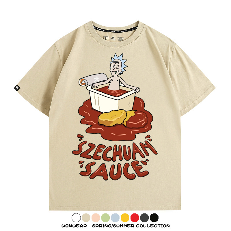 瑞克和莫蒂動漫周邊短袖T恤