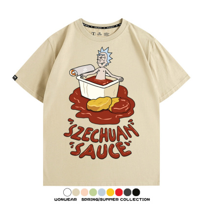 瑞克和莫蒂動漫周邊短袖T恤