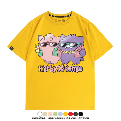 精靈寶可夢度假風動漫周邊短袖T恤