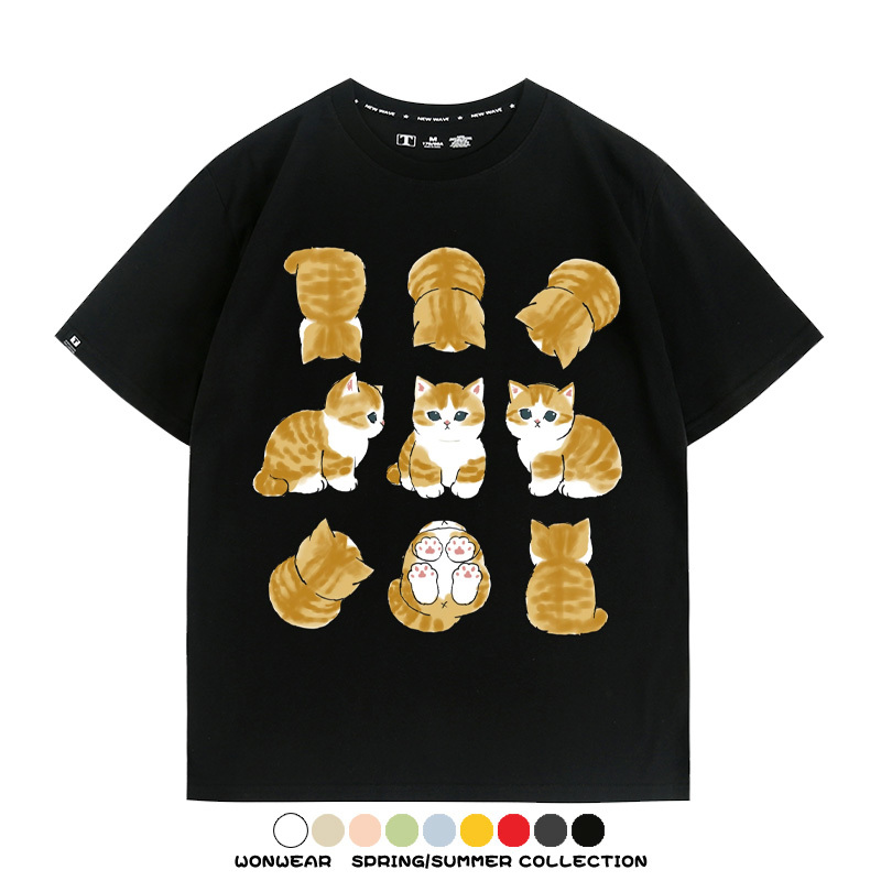貓福珊迪可愛萌寵周邊短袖T恤