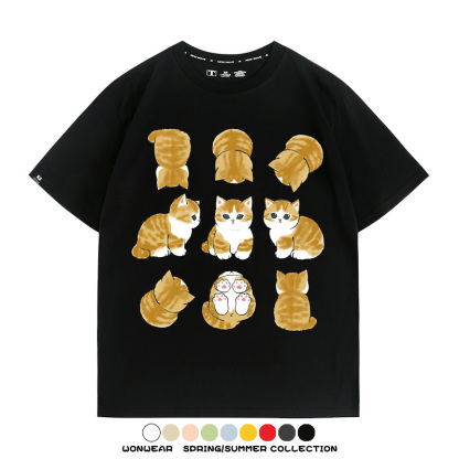 貓福珊迪可愛萌寵周邊短袖T恤