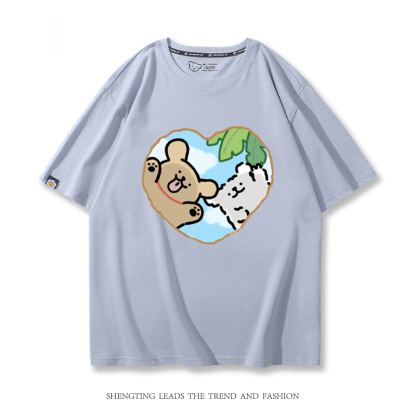 線條小狗 2024親子情侶男女同款 T恤