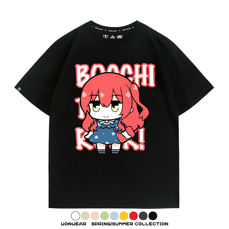 Q版孤獨搖滾 親子情侶裝寬鬆短袖T