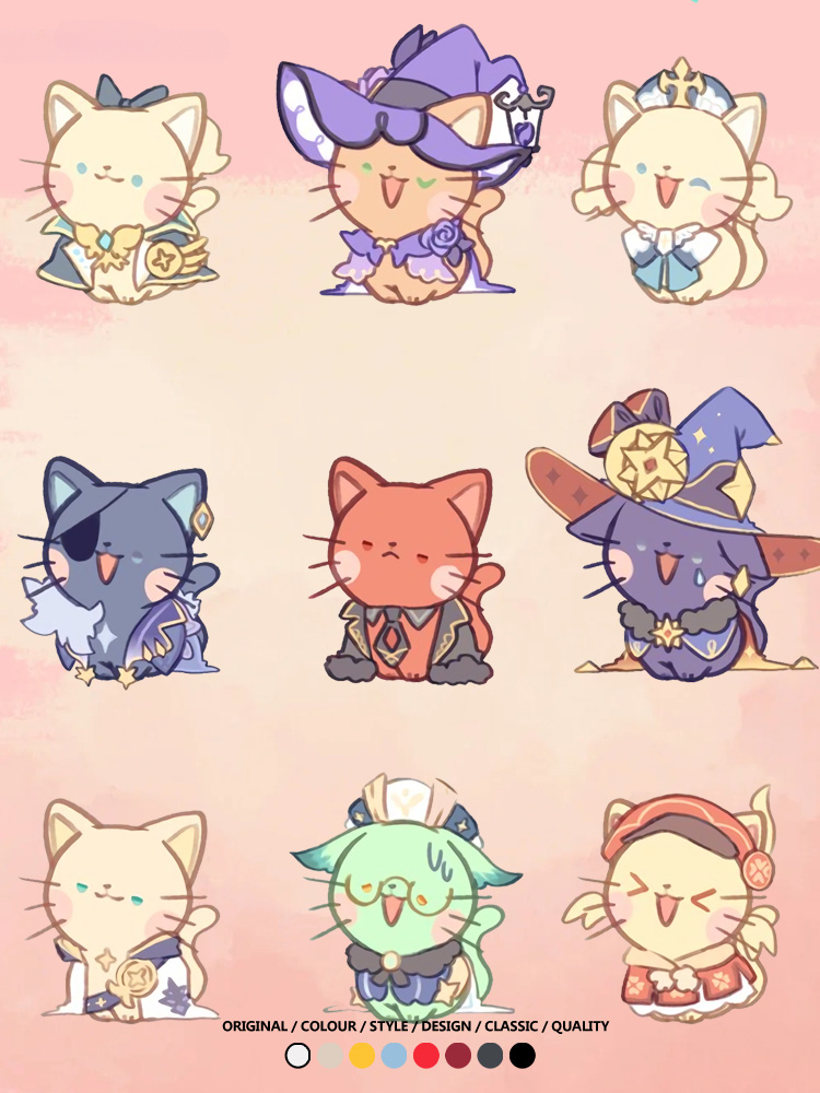 原神貓貓COS 親子情侶裝寬鬆短袖T