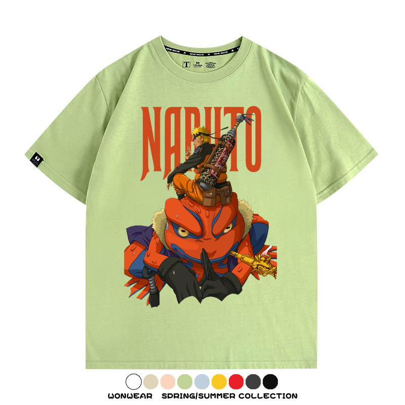 火影忍者蛤蟆吉旋渦鳴人動漫周邊短袖T恤