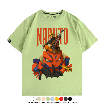 火影忍者蛤蟆吉旋渦鳴人動漫周邊短袖T恤