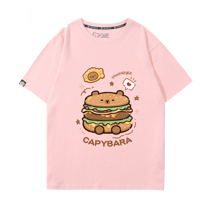 卡皮巴拉 2024親子情侶男女同款 T恤