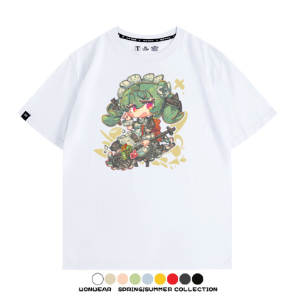 絕區零遊戲安比妮可可琳卡通Q版同款短袖夏季純棉T恤衫二次元COS