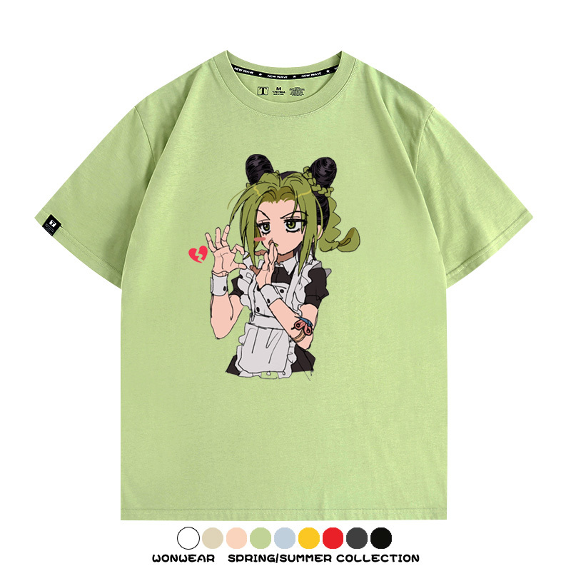 JOJO的奇妙冒險石之海動漫空條徐倫卡通周邊聯名短袖夏男純棉T恤
