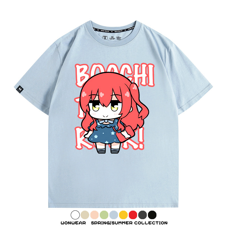 Q版孤獨搖滾 親子情侶裝寬鬆短袖T