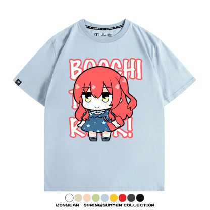 Q版孤獨搖滾 親子情侶裝寬鬆短袖T