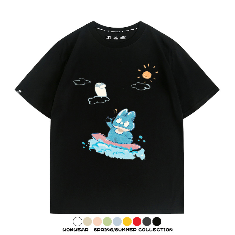 精靈寶可夢小卡比獸任天堂遊戲周邊情侶短袖T恤純棉上衣寬鬆百搭