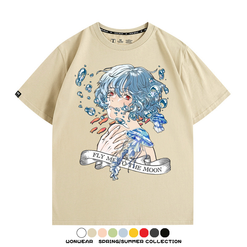 EVA綾波麗福音戰士 親子情侶裝寬鬆短袖T