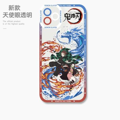 蘋果 系列鬼滅之刃天使眼透明防摔軟殼