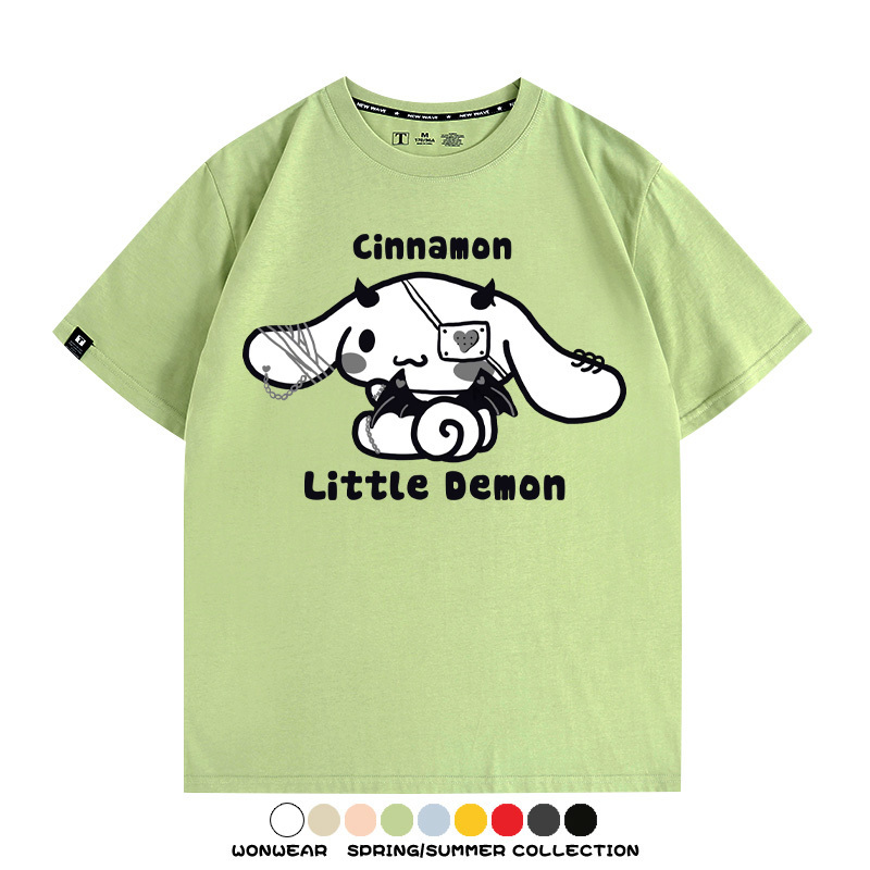 三麗鷗玉桂狗潮牌周邊短袖T恤