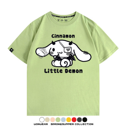 三麗鷗玉桂狗潮牌周邊短袖T恤