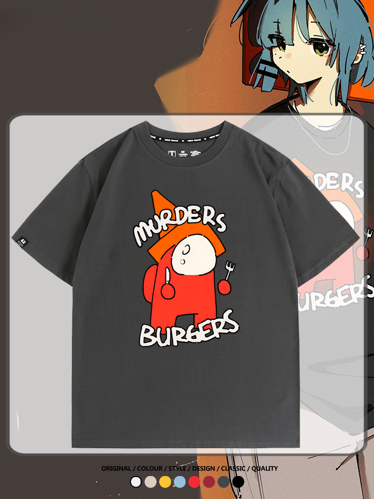 孤獨搖滾動漫山田涼同款卡通印花短袖二次元周邊T恤夏季純棉百搭