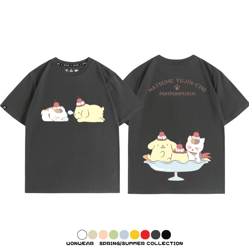 夏目友人帳聯名三麗鷗 親子情侶寬鬆短袖T