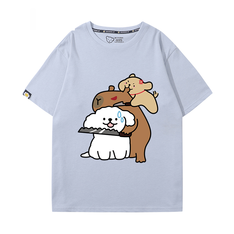 卡皮巴拉 2024親子情侶男女同款 T恤