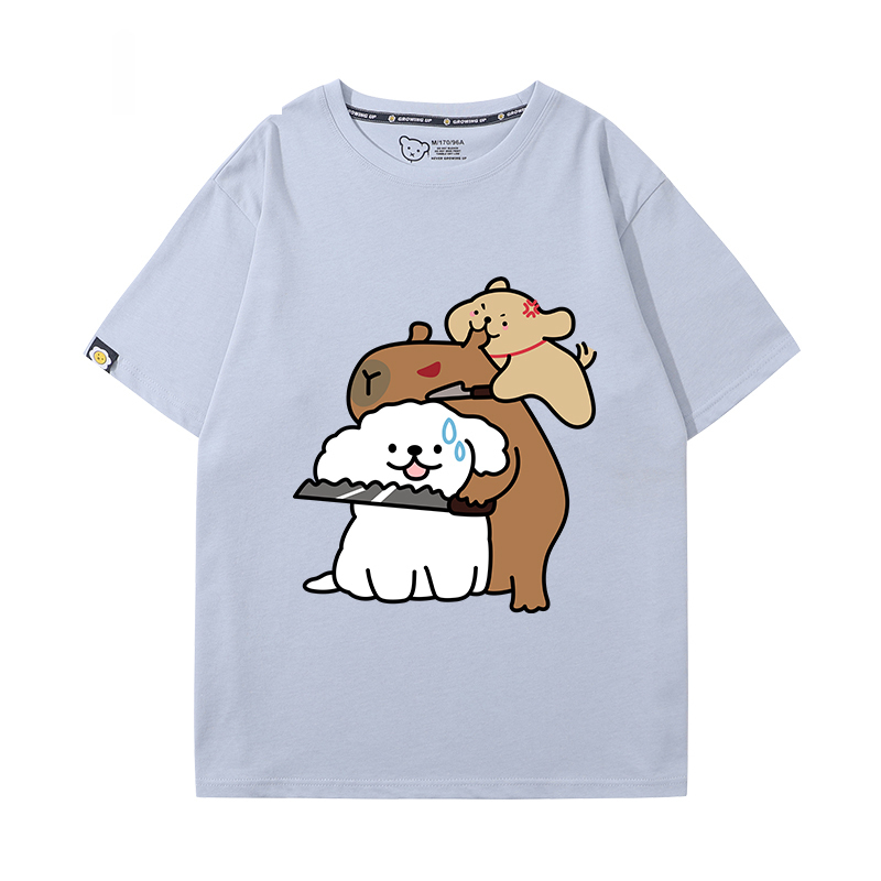 卡皮巴拉 2024親子情侶男女同款 T恤
