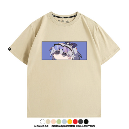 崩壞:星穹鐵道銀狼小姐 親子情侶寬鬆短袖T