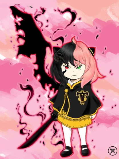 間諜家家酒x黑色四葉草 親子情侶裝寬鬆短袖T