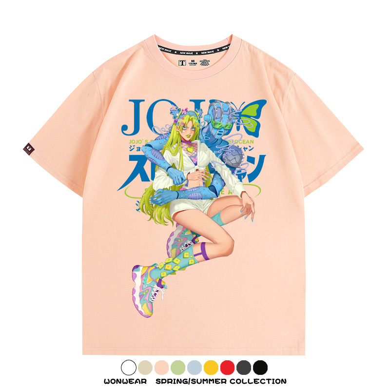 JOJO的奇妙冒險石之海動漫周邊短袖T恤