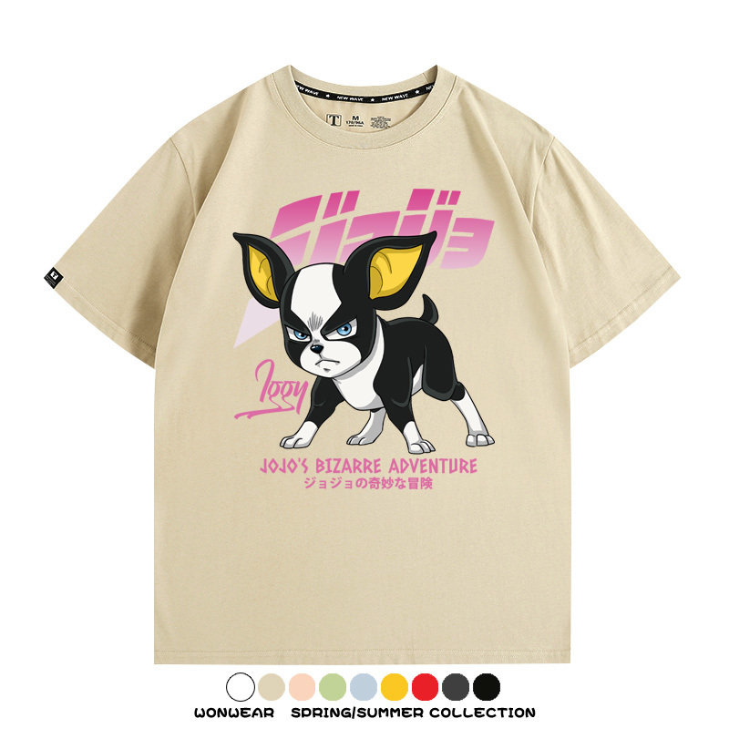 JOJO的奇妙冒險聯名伊奇愚者替身 親子情侶裝寬鬆短袖T